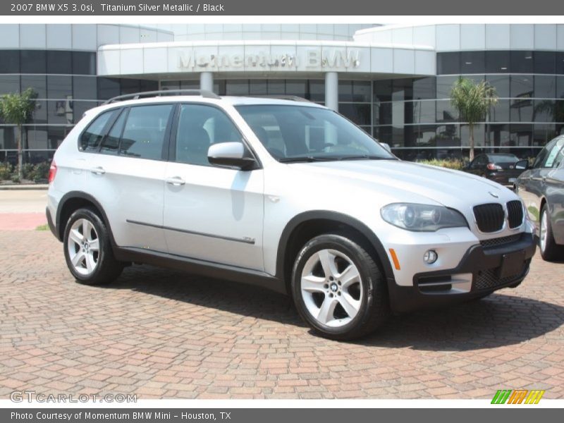 Titanium Silver Metallic / Black 2007 BMW X5 3.0si