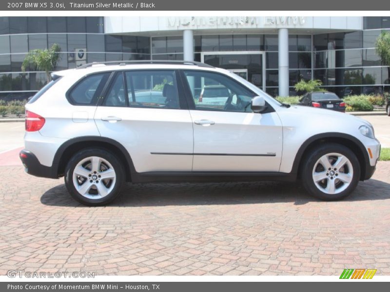 Titanium Silver Metallic / Black 2007 BMW X5 3.0si