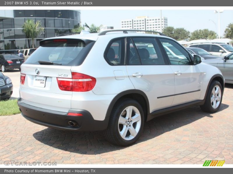 Titanium Silver Metallic / Black 2007 BMW X5 3.0si