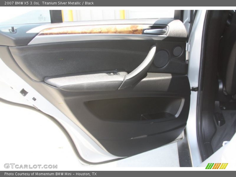 Titanium Silver Metallic / Black 2007 BMW X5 3.0si