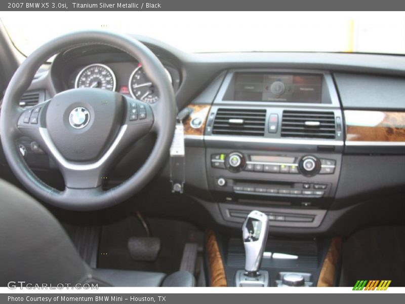 Titanium Silver Metallic / Black 2007 BMW X5 3.0si