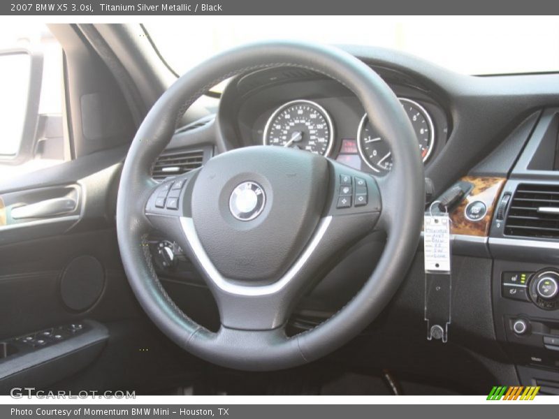 Titanium Silver Metallic / Black 2007 BMW X5 3.0si