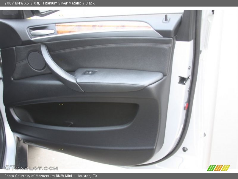 Titanium Silver Metallic / Black 2007 BMW X5 3.0si