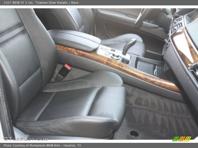 Titanium Silver Metallic / Black 2007 BMW X5 3.0si