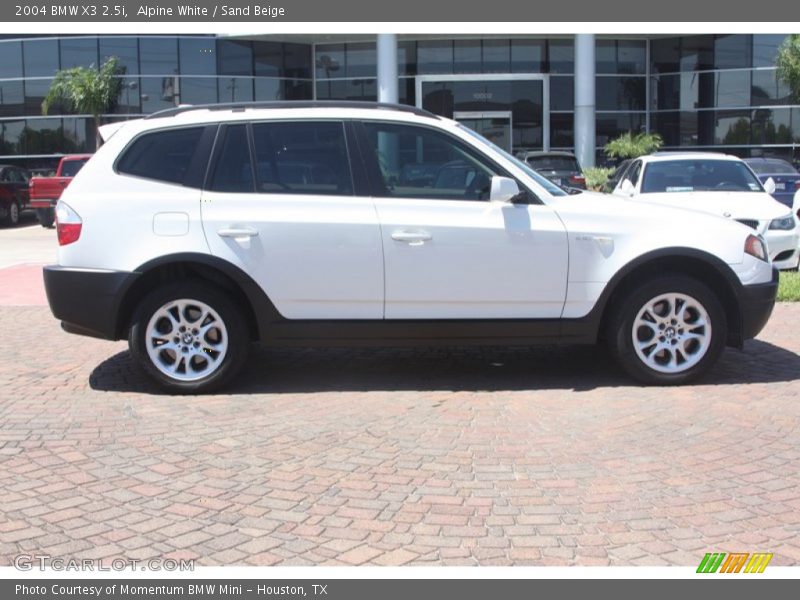 Alpine White / Sand Beige 2004 BMW X3 2.5i