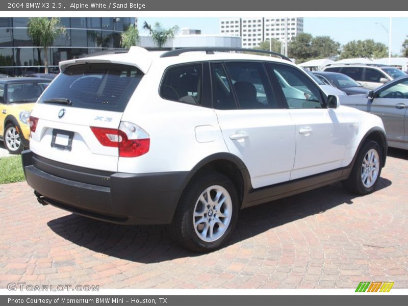 Alpine White / Sand Beige 2004 BMW X3 2.5i