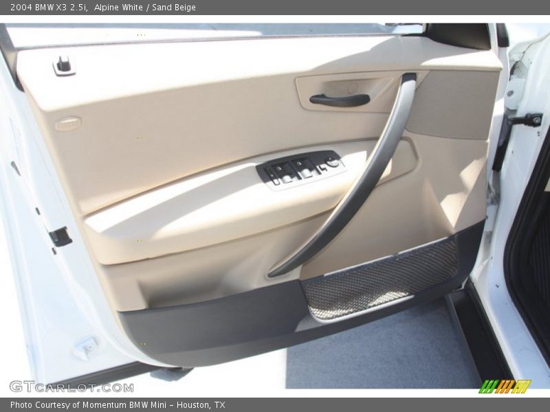 Alpine White / Sand Beige 2004 BMW X3 2.5i