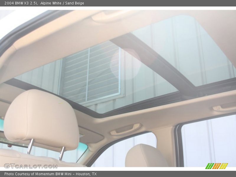 Alpine White / Sand Beige 2004 BMW X3 2.5i