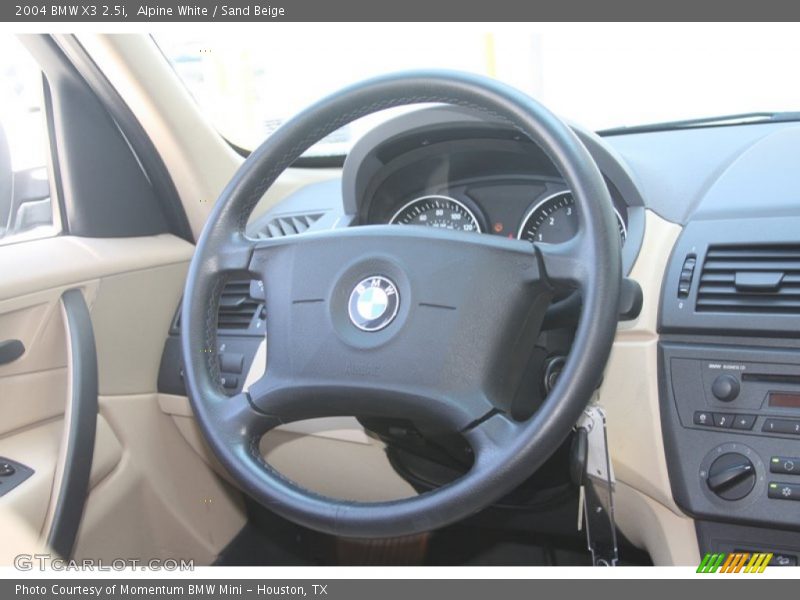Alpine White / Sand Beige 2004 BMW X3 2.5i
