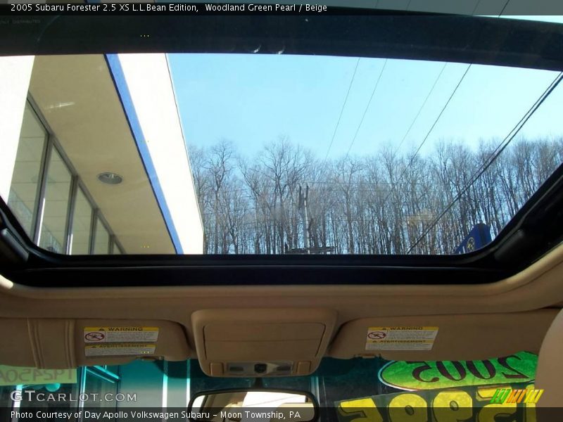 Woodland Green Pearl / Beige 2005 Subaru Forester 2.5 XS L.L.Bean Edition