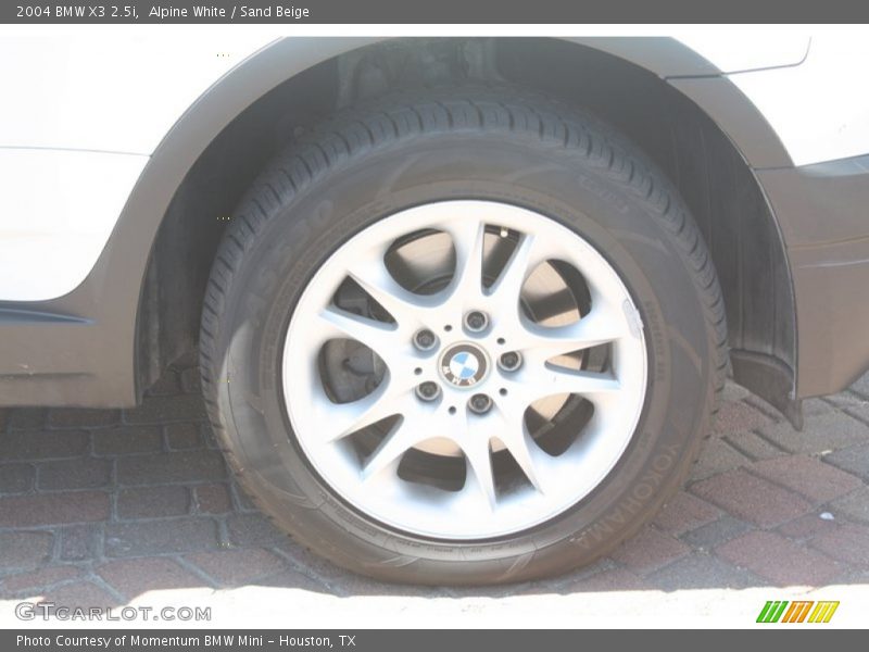 Alpine White / Sand Beige 2004 BMW X3 2.5i