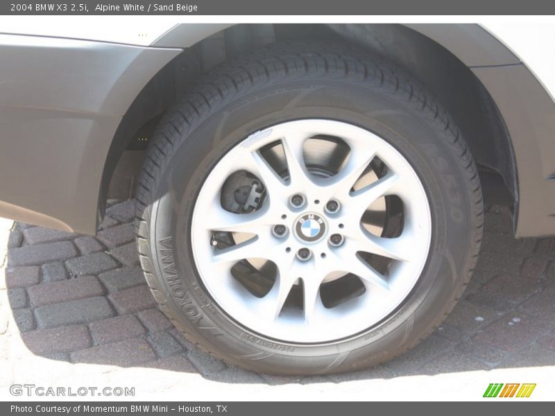 Alpine White / Sand Beige 2004 BMW X3 2.5i