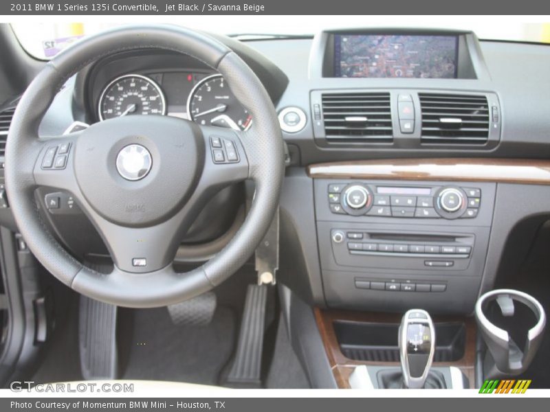 Jet Black / Savanna Beige 2011 BMW 1 Series 135i Convertible
