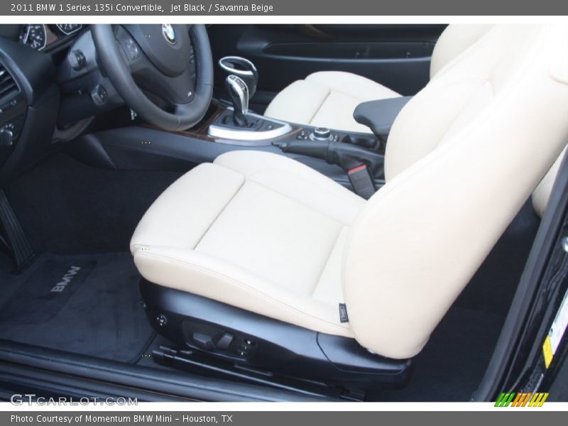 Jet Black / Savanna Beige 2011 BMW 1 Series 135i Convertible
