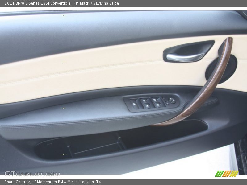 Jet Black / Savanna Beige 2011 BMW 1 Series 135i Convertible