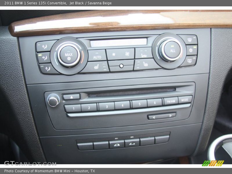 Jet Black / Savanna Beige 2011 BMW 1 Series 135i Convertible