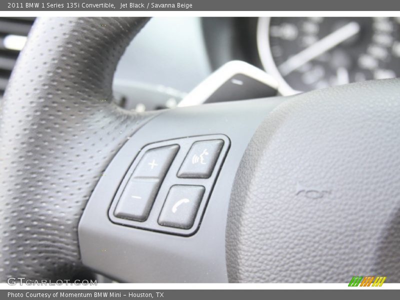 Jet Black / Savanna Beige 2011 BMW 1 Series 135i Convertible