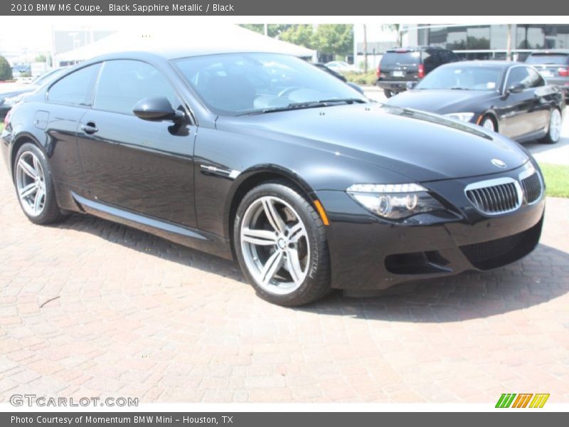 Black Sapphire Metallic / Black 2010 BMW M6 Coupe