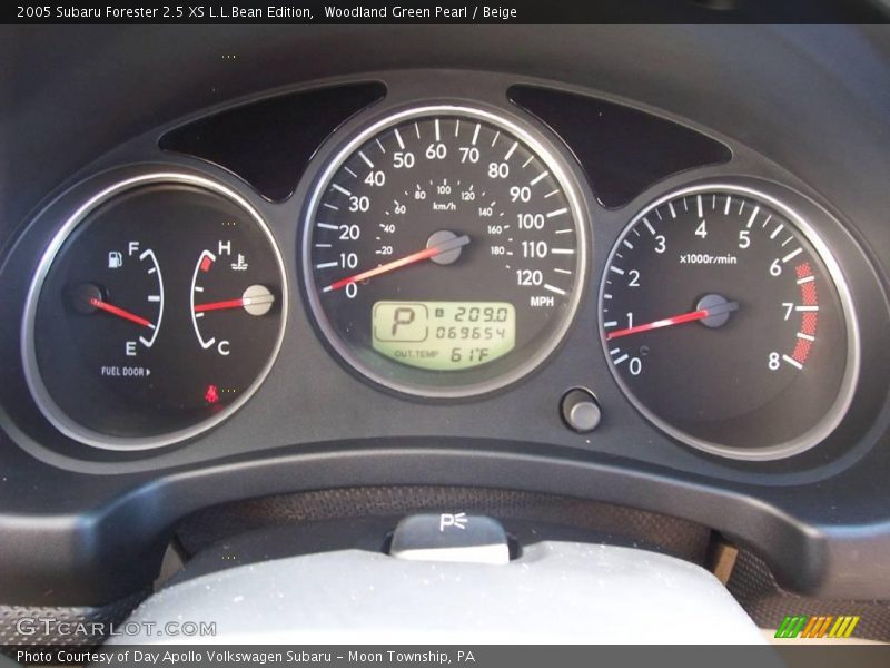 Woodland Green Pearl / Beige 2005 Subaru Forester 2.5 XS L.L.Bean Edition