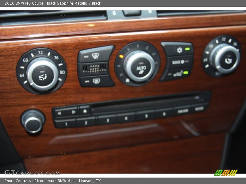 Controls of 2010 M6 Coupe