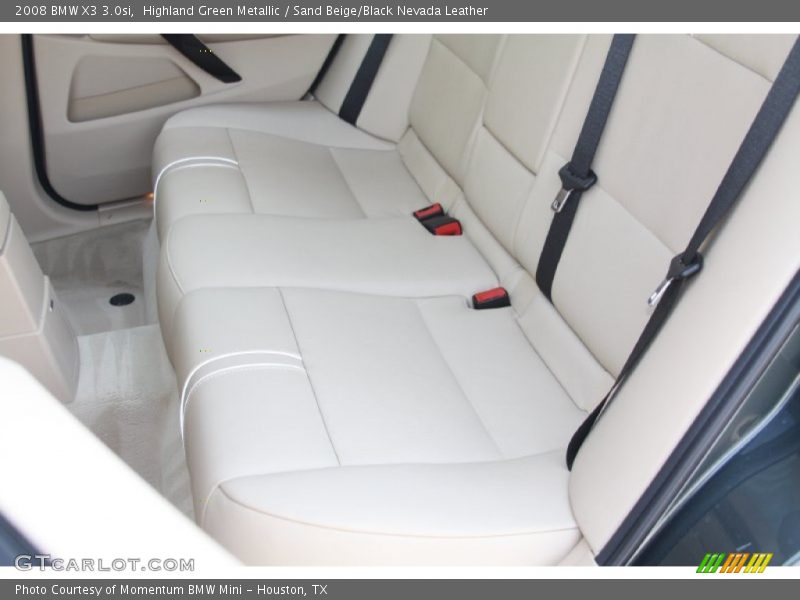 Highland Green Metallic / Sand Beige/Black Nevada Leather 2008 BMW X3 3.0si