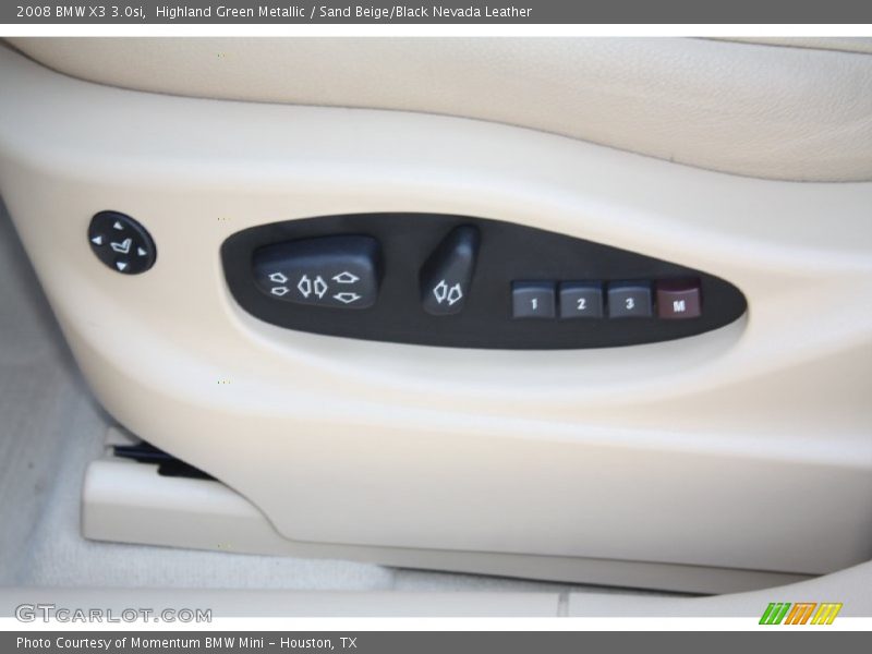 Highland Green Metallic / Sand Beige/Black Nevada Leather 2008 BMW X3 3.0si