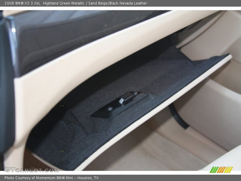 Highland Green Metallic / Sand Beige/Black Nevada Leather 2008 BMW X3 3.0si