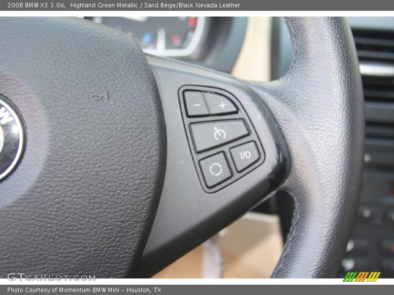 Highland Green Metallic / Sand Beige/Black Nevada Leather 2008 BMW X3 3.0si