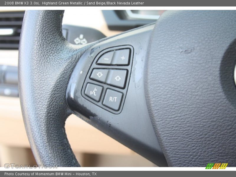 Highland Green Metallic / Sand Beige/Black Nevada Leather 2008 BMW X3 3.0si