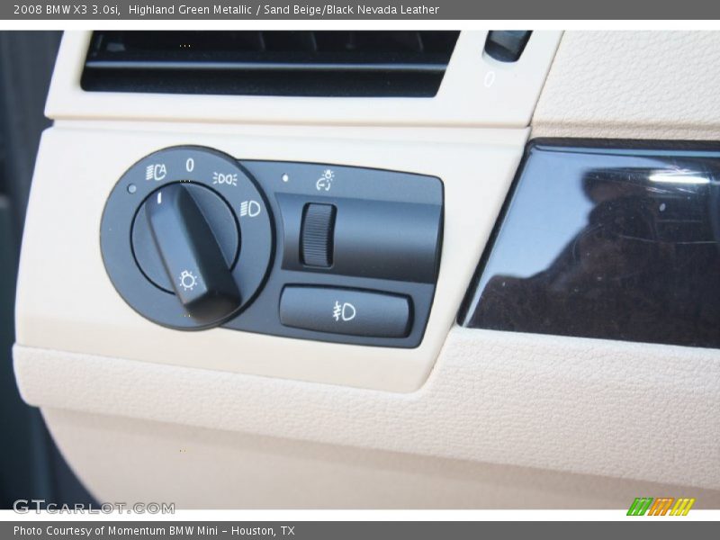 Highland Green Metallic / Sand Beige/Black Nevada Leather 2008 BMW X3 3.0si