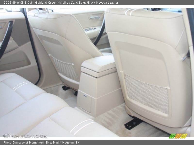 Highland Green Metallic / Sand Beige/Black Nevada Leather 2008 BMW X3 3.0si