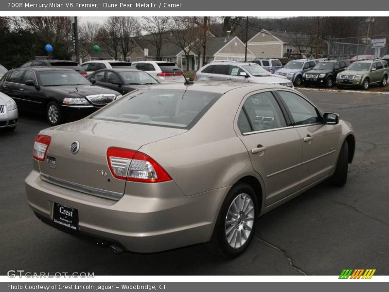 Dune Pearl Metallic / Camel 2008 Mercury Milan V6 Premier