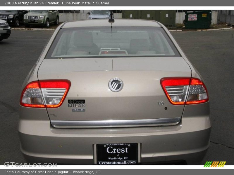 Dune Pearl Metallic / Camel 2008 Mercury Milan V6 Premier