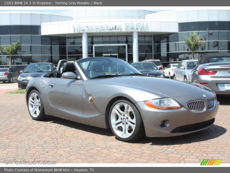 Sterling Grey Metallic / Black 2003 BMW Z4 3.0i Roadster