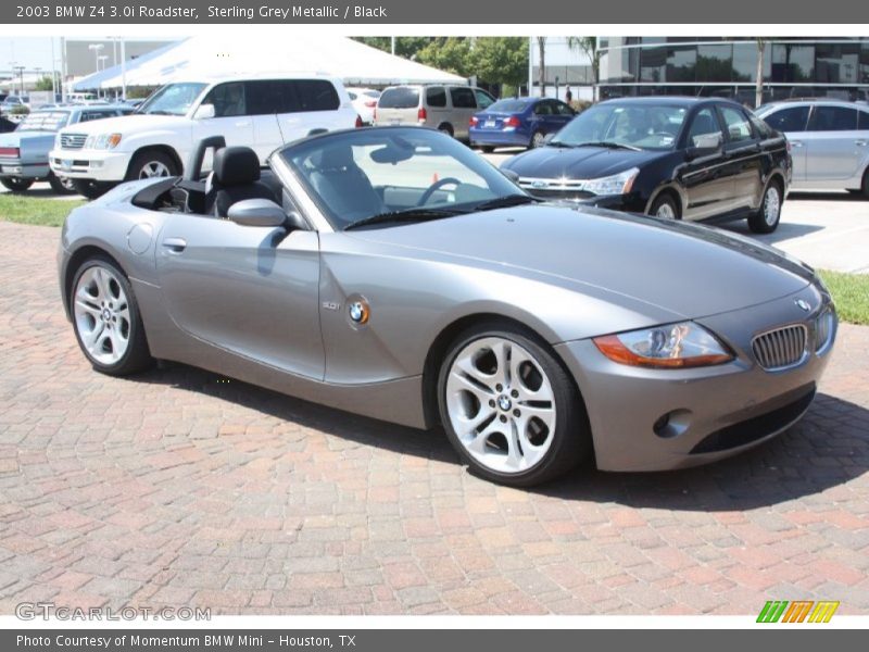 Sterling Grey Metallic / Black 2003 BMW Z4 3.0i Roadster