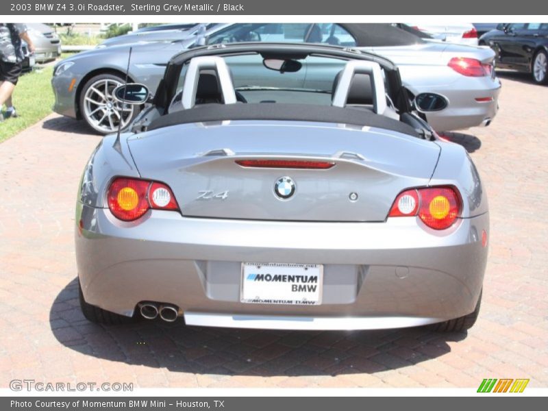 Sterling Grey Metallic / Black 2003 BMW Z4 3.0i Roadster