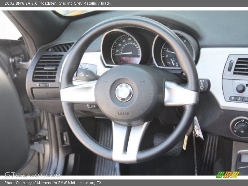 Sterling Grey Metallic / Black 2003 BMW Z4 3.0i Roadster