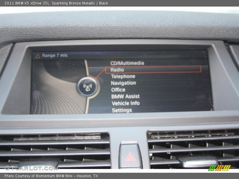 Sparkling Bronze Metallic / Black 2011 BMW X5 xDrive 35i