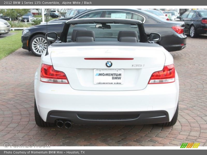 Alpine White / Black 2012 BMW 1 Series 135i Convertible