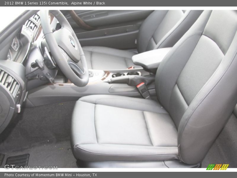Alpine White / Black 2012 BMW 1 Series 135i Convertible