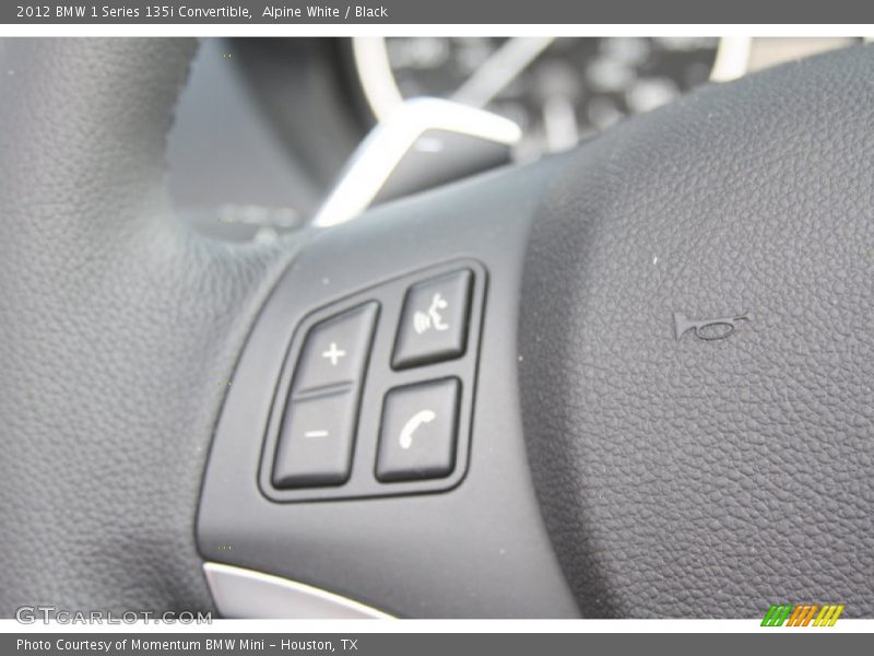 Alpine White / Black 2012 BMW 1 Series 135i Convertible