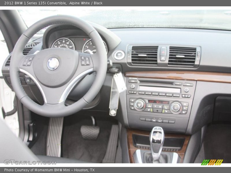 Alpine White / Black 2012 BMW 1 Series 135i Convertible