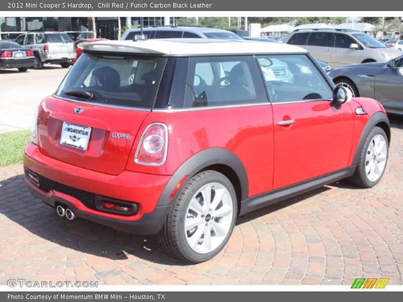 Chili Red / Punch Carbon Black Leather 2012 Mini Cooper S Hardtop