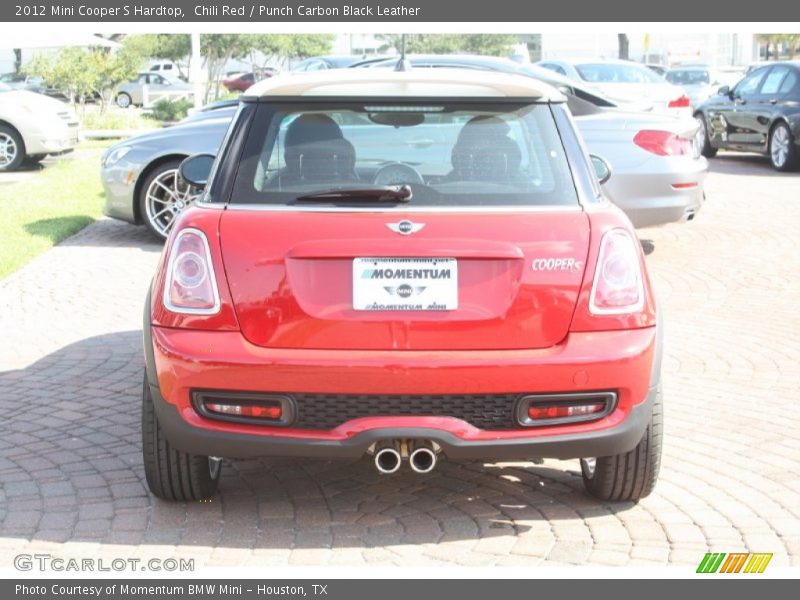 Chili Red / Punch Carbon Black Leather 2012 Mini Cooper S Hardtop