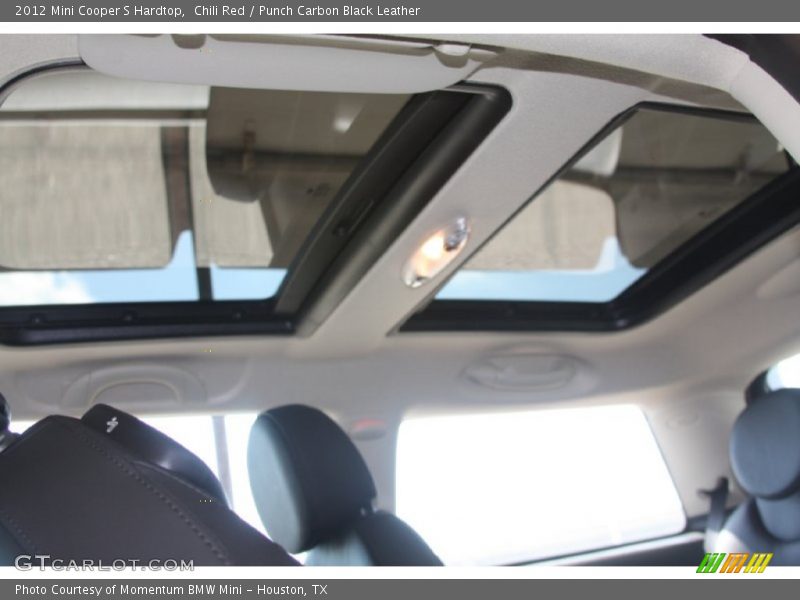Chili Red / Punch Carbon Black Leather 2012 Mini Cooper S Hardtop