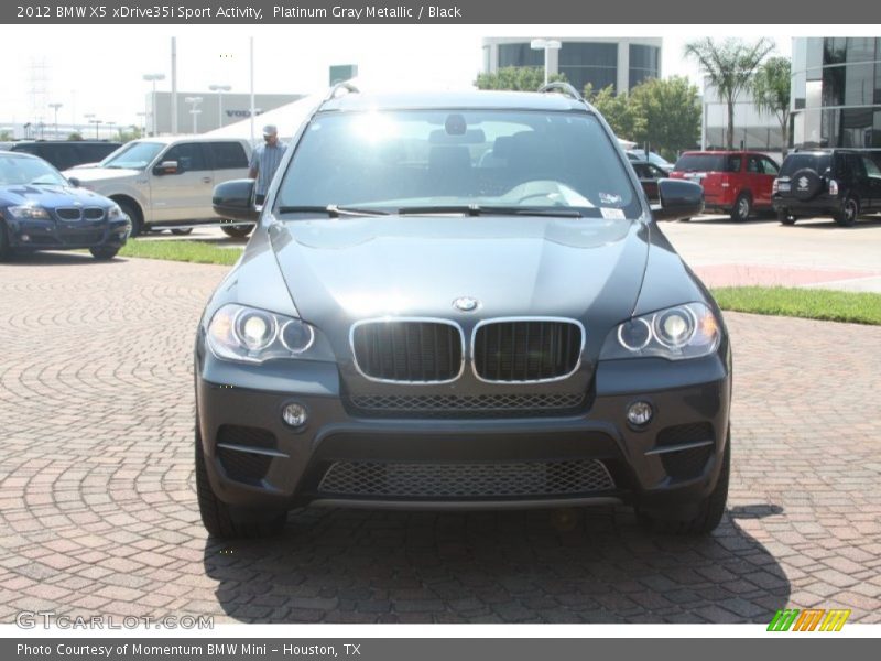 Platinum Gray Metallic / Black 2012 BMW X5 xDrive35i Sport Activity