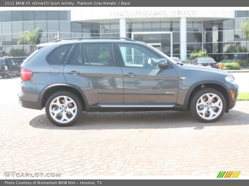 Platinum Gray Metallic / Black 2012 BMW X5 xDrive35i Sport Activity