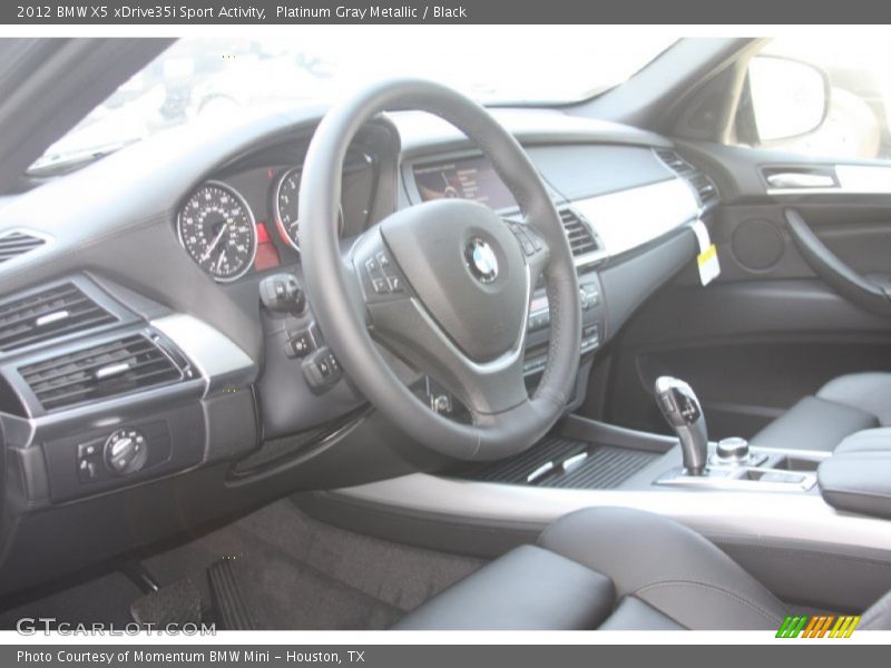 Platinum Gray Metallic / Black 2012 BMW X5 xDrive35i Sport Activity