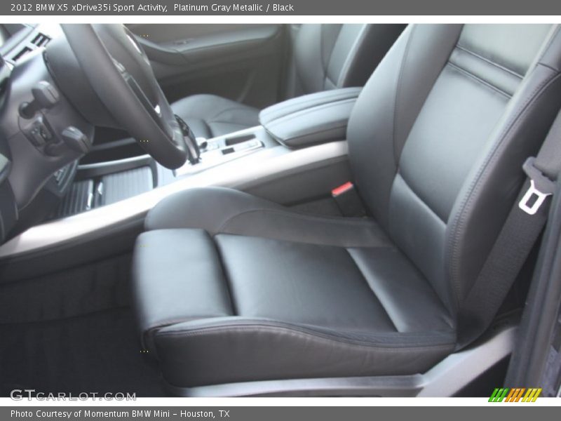 Platinum Gray Metallic / Black 2012 BMW X5 xDrive35i Sport Activity