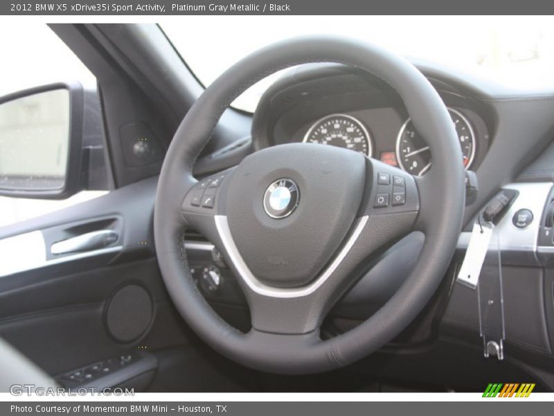 Platinum Gray Metallic / Black 2012 BMW X5 xDrive35i Sport Activity